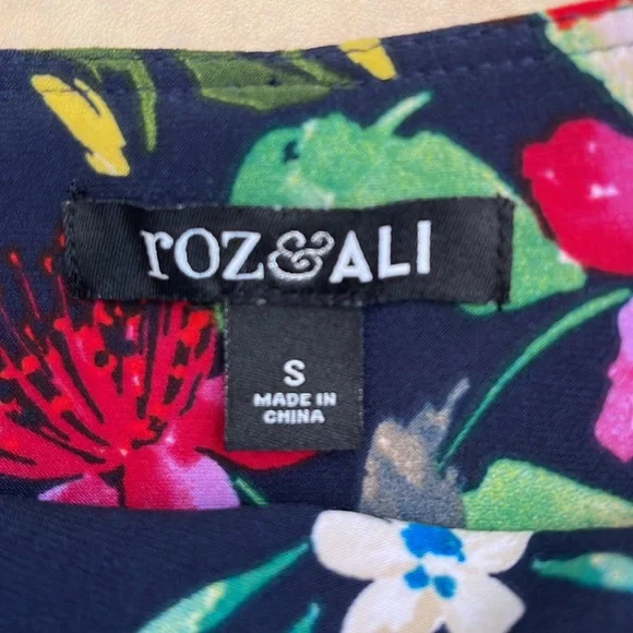 Roz &Ali floral jersey dress size S - Picture 3 of 5